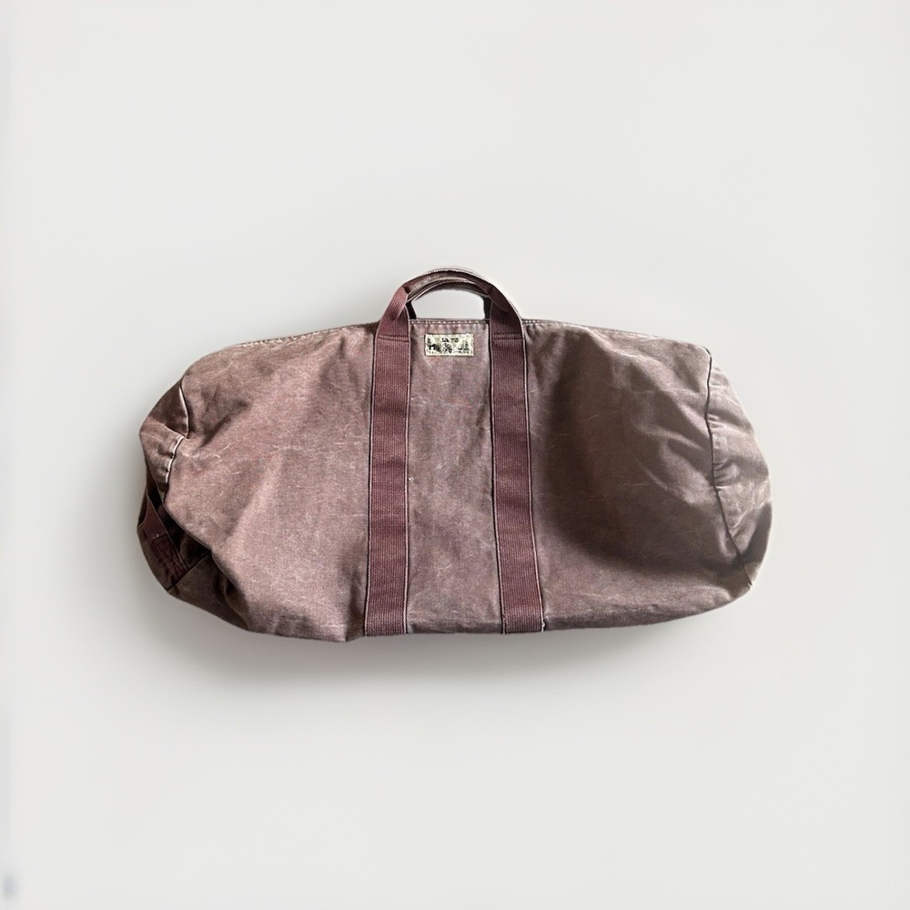 Square Rigger by Lands' End USA Vintage Canvas Zip X Large Duffle Bag Travel Gym